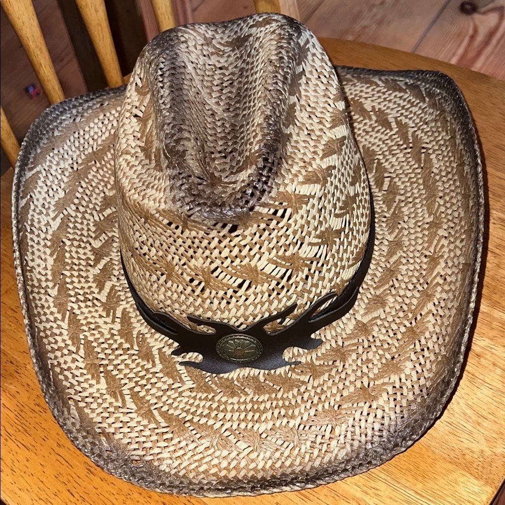 Bull Hide Run A Muck Desert Gold Straw Hat YOUTH Small
